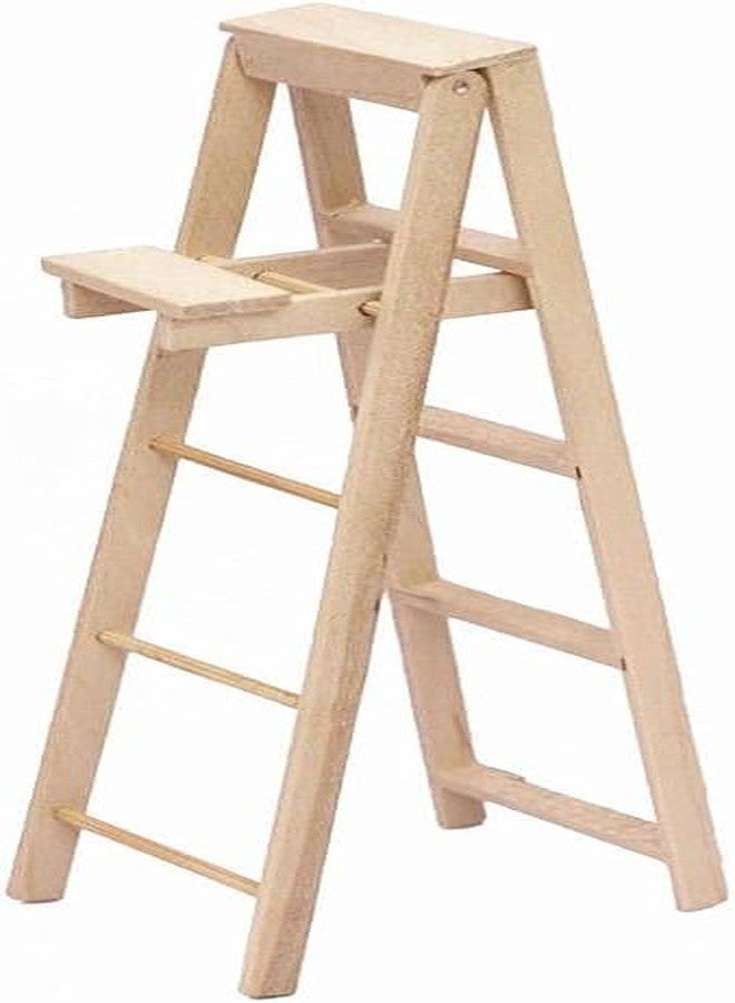 Zhuluck 1/12 Miniature Step Ladder Dollhouse Furniture Accessories Lightweight Dollhouse Decor - Image 1